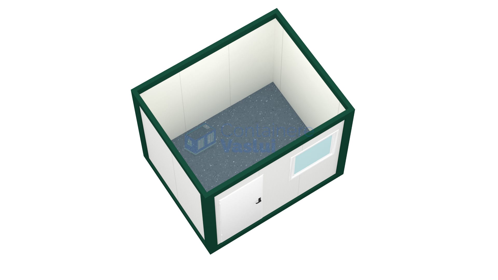 container birou vaslui 3metri verde2