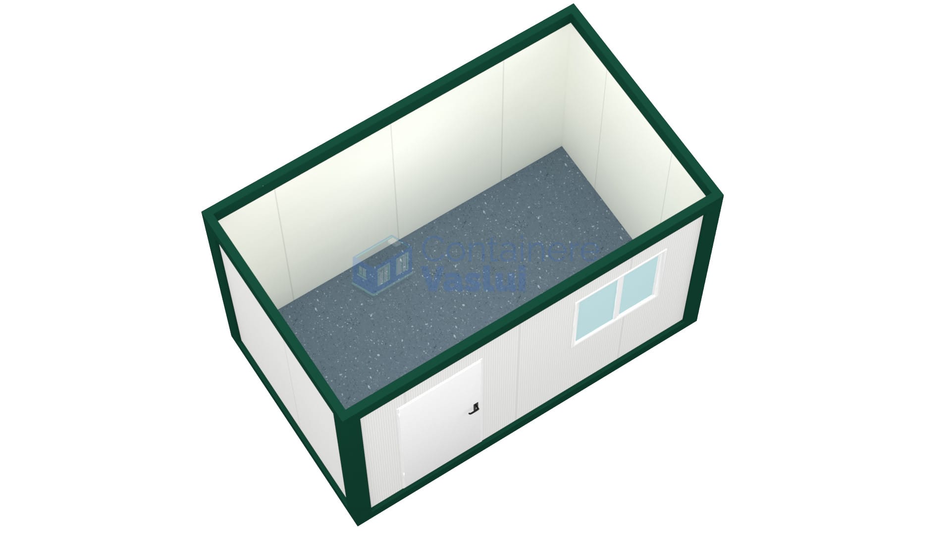 container santier vaslui 4metri 1geam verde1