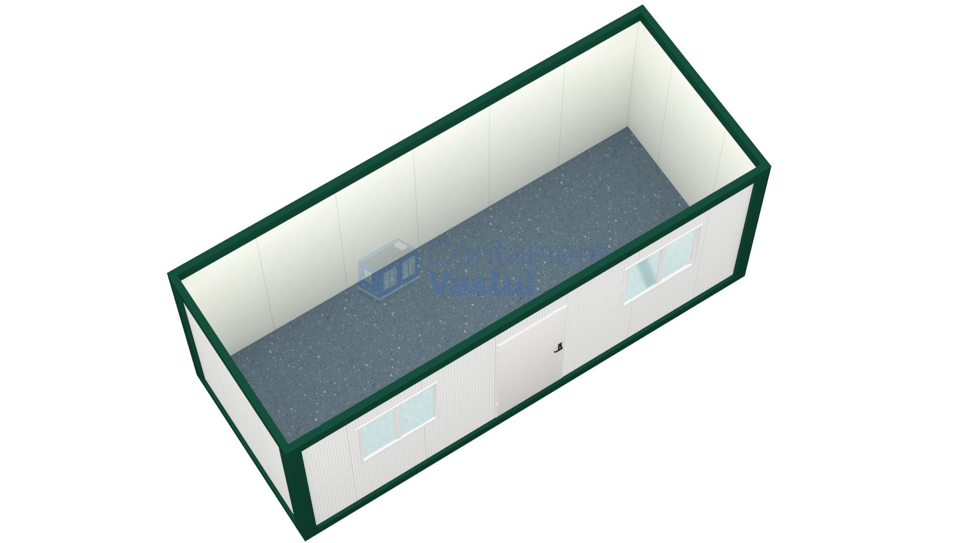 container santier vaslui 6metri 2geamuri verde2